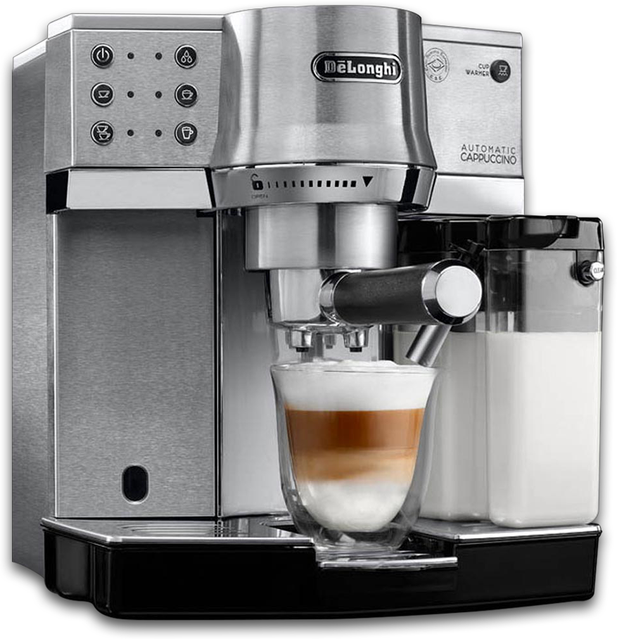 デロンギ(DeLonghi) ?コンパクト全自動コーヒーメーカー エレッタ 自動カフェラテ・カプチーノ機能 ラテメニュー7種搭載 - 1